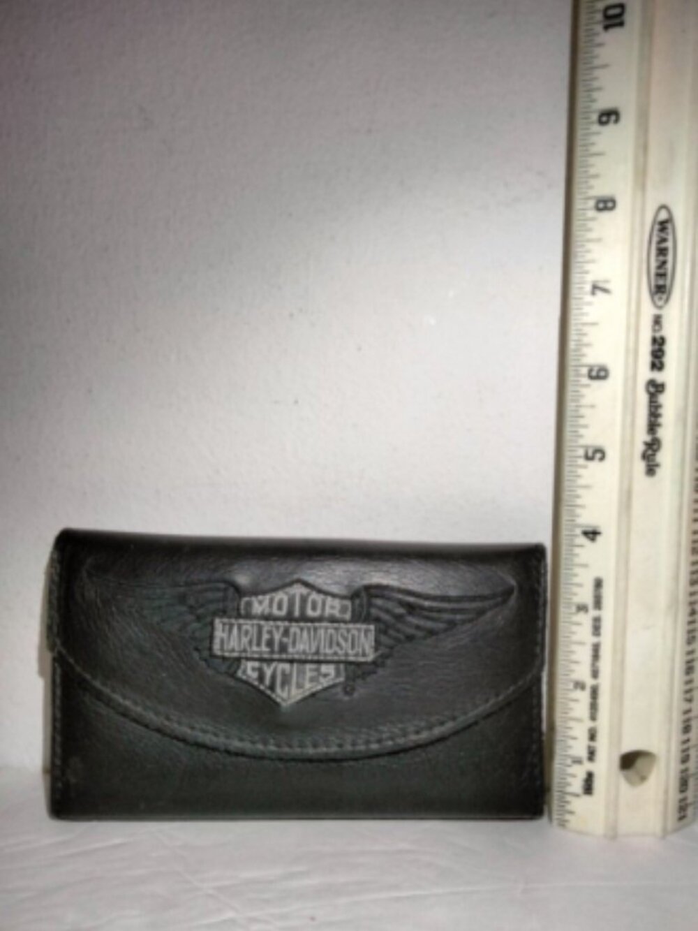 HARLEY-DAVIDSON MENS BLACK LEATHER WALLET - Picture 4 of 8
